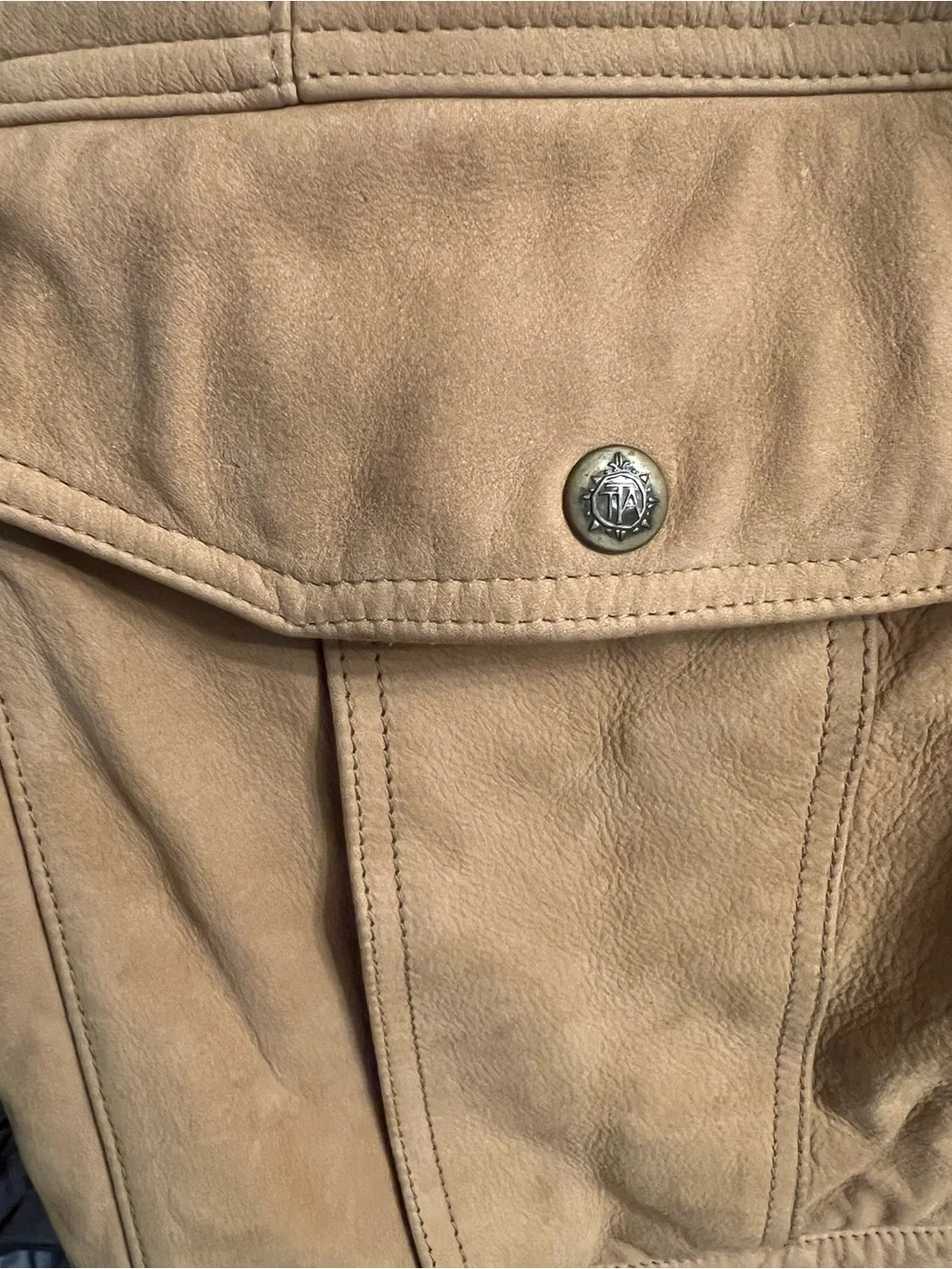 Vintage 90s The Territory Ahead Blanket Lined Leather Chore Jacket XL